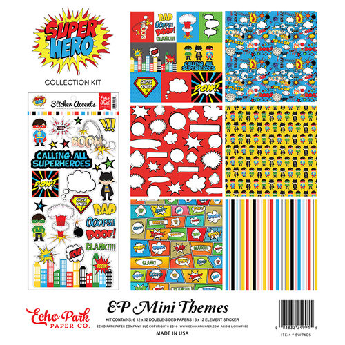 Echo Park - Superhero Collection - 12 x 12 Collection Kit