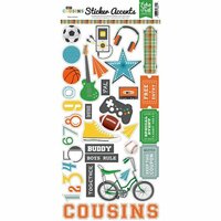 Echo Park - Boy Cousin Collection - Cardstock Stickers