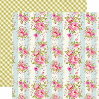 Echo Park - Grandma Collection - 12 x 12 Double Sided Paper - Vintage Floral