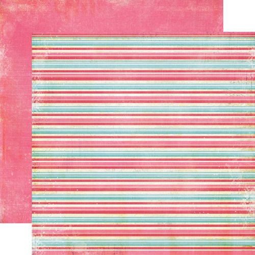 Echo Park - Le Ballet Collection - 12 x 12 Double Sided Paper - Stripe