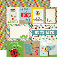Echo Park - Bug Collection - 12 x 12 Double Sided Paper - Journaling Cards
