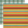 Echo Park - Grandson Collection - 12 x 12 Double Sided Paper - Grandson Stripes