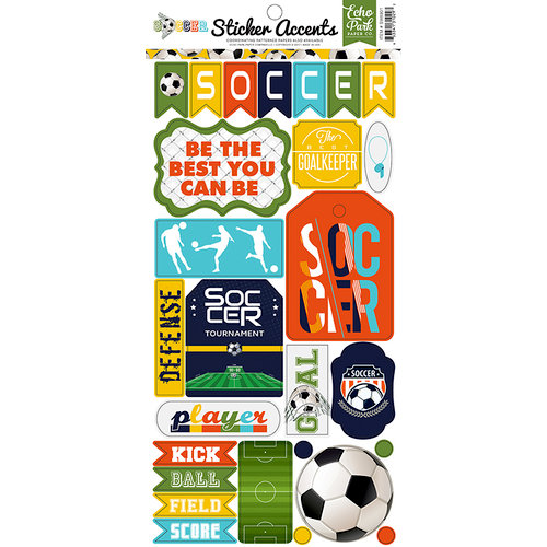 Echo Park - Soccer Collection - Cardstock Stickers