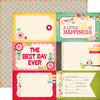 Echo Park - Sweet Girl Collection - 12 x 12 Double Sided Paper - 4 x 6 Journaling Cards