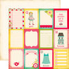 Echo Park - Sweet Girl Collection - 12 x 12 Double Sided Paper - 3 x 4 Journaling Cards