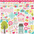 Echo Park - Sweet Girl Collection - 12 x 12 Cardstock Stickers - Elements