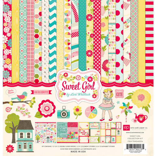 Echo Park - Sweet Girl Collection - 12 x 12 Collection Kit