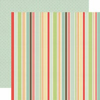 Echo Park - Sweet Day Collection - 12 x 12 Double Sided Paper - Oh My Stripe