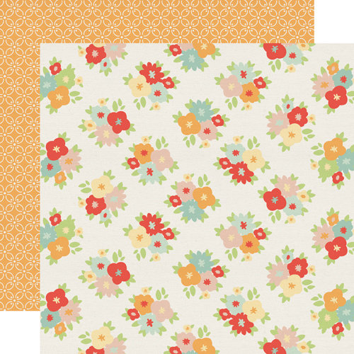 Echo Park - Sweet Day Collection - 12 x 12 Double Sided Paper - Blissful Floral