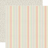 Echo Park - Sweet Day Collection - 12 x 12 Double Sided Paper - Cheerful Stripe