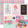 Echo Park - It's Your Birthday Girl Collection - 12 x 12 Double Sided Paper - Multi Journaling Cards