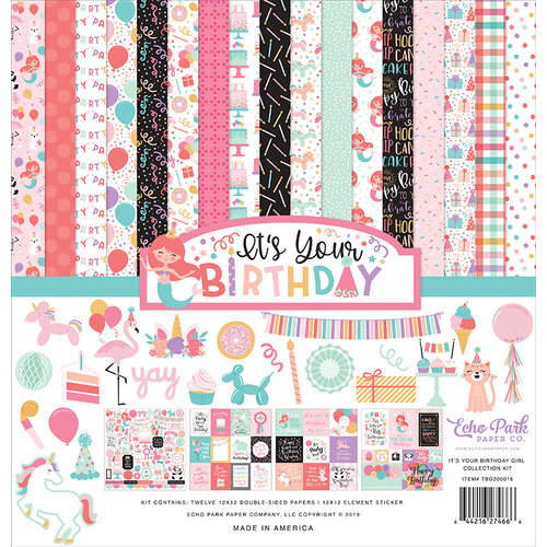 Echo Park - It's Your Birthday Girl Collection - 12 x 12 Collection Kit