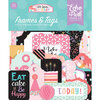 Echo Park - It's Your Birthday Girl Collection - Ephemera - Frames and Tags