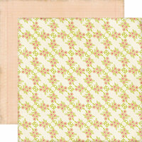 Echo Park - This and That Collection - Graceful - 12 x 12 Double Sided Paper - Flower Vine