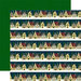 Echo Park - Twas the Night Before Christmas Collection - 12 x 12 Double Sided Paper - Christmas Cottage Border Strips