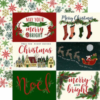 Echo Park - Twas the Night Before Christmas Collection - 12 x 12 Double Sided Paper - Horizontal 4 x 6 Journaling Cards