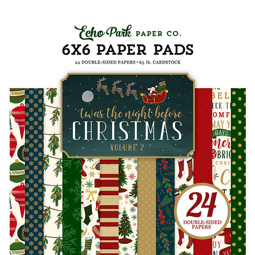 Echo Park - Twas the Night Before Christmas Collection - 6 x 6 Paper Pad - Volume 2