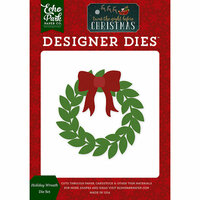 Echo Park - Twas the Night Before Christmas Collection - Designer Dies - Holiday Wreath