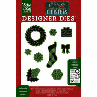 Echo Park - Twas the Night Before Christmas Collection - Designer Dies - Holly Jolly Christmas
