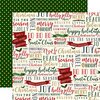 Echo Park - Twas the Night Before Christmas Collection - 12 x 12 Double Sided Paper - Tis the Season Words