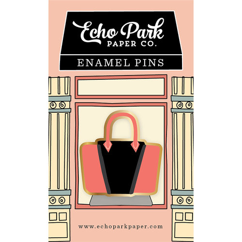 Echo Park - Metropolitan Girl Collection - Travelers Notebook - Enamel Pin - Handbag