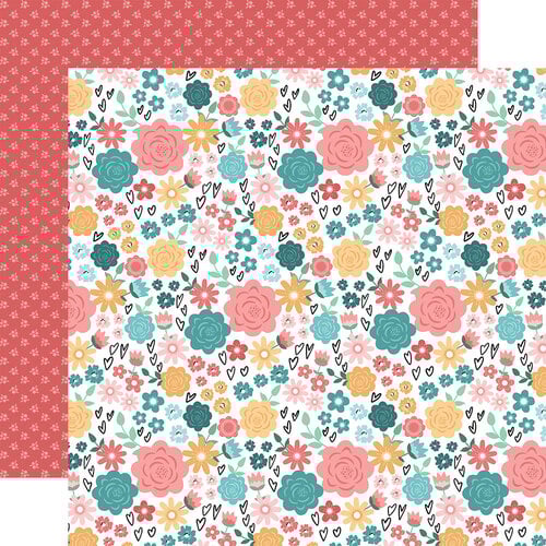 Echo Park - Telling Our Story Collection - 12 x 12 Double Sided Paper - Our Blooming Flowers