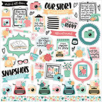 Echo Park - Telling Our Story Collection - 12 x 12 Cardstock Stickers - Elements