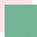 Echo Park - Telling Our Story Collection - 12 x 12 Double Sided Paper - Green - Lt. Pink