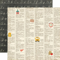 Echo Park - Teacher's Pet Collection - 12 x 12 Double Sided Paper - Dictionary