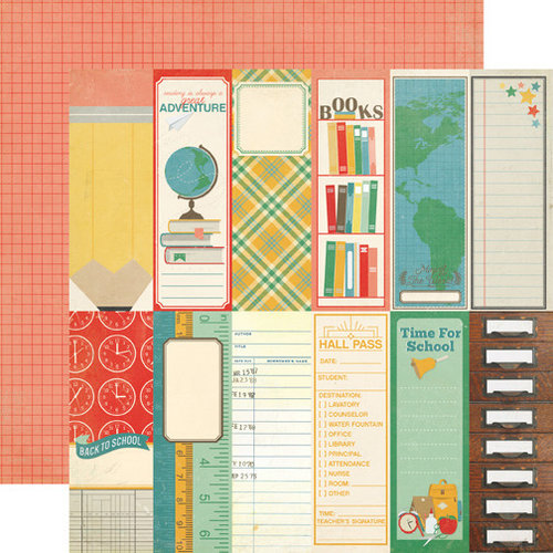 Echo Park - Teacher's Pet Collection - 12 x 12 Double Sided Paper - Book Marks