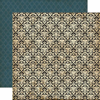 Echo Park - Times and Seasons Collection - 12 x 12 Double Sided Paper - Fancy Damask