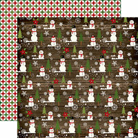 Echo Park - The Story of Our Christmas Collection - 12 x 12 Double Sided Paper - Snowman