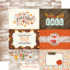 Echo Park - The Story of Our Fall Collection - 12 x 12 Double Sided Paper - 4 x 6 Journaling Cards