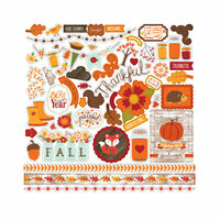 Echo Park - The Story of Our Fall Collection - 12 x 12 Cardstock Stickers - Elements