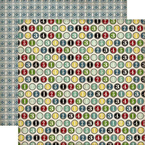 Echo Park - Times and Seasons 2 Collection - 12 x 12 Double Sided Paper - Number Circles