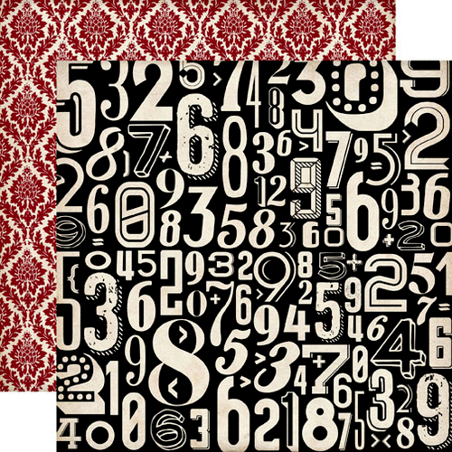 Echo Park - Times and Seasons 2 Collection - 12 x 12 Double Sided Paper - Numbers