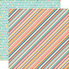 Echo Park - The Story of Our Family Collection - 12 x 12 Double Sided Paper - Multi Stripe