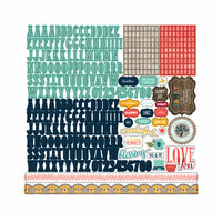 Echo Park - The Story of Our Family Collection - 12 x 12 Cardstock Stickers - Alphabet