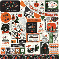 Echo Park - Trick or Treat Collection - Halloween - 12 x 12 Cardstock Stickers - Elements