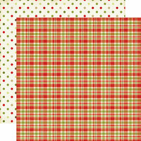 Echo Park - This and That Collection - Christmas - 12 x 12 Double Sided Paper - Plaid and Dots