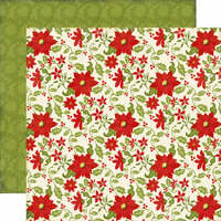 Echo Park - This and That Collection - Christmas - 12 x 12 Double Sided Paper - Poinsettias