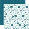 Echo Park - Through The Year Collection - Christmas - 12 x 12 Double Sided Paper - Snowflake Flurry