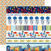 Echo Park - Under the Sea Collection - 12 x 12 Double Sided Paper - Border Strips