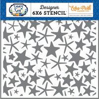 Echo Park - Under the Sea Collection - 6 x 6 Stencil - Starfish Fun