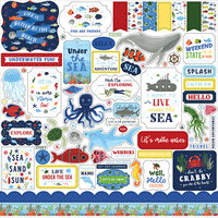 Echo Park - Under Sea Adventures Collection - 12 x 12 Cardstock Stickers - Elements