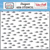 Echo Park - Under Sea Adventures Collection - 6 x 6 Stencils - School Of Fish