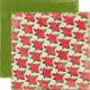 Echo Park - A Very Merry Christmas Collection - 12 x 12 Double Sided Paper - Poinsettia