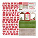 Echo Park - A Very Merry Christmas Collection - 12 x 12 Cardstock Stickers - Alphabet