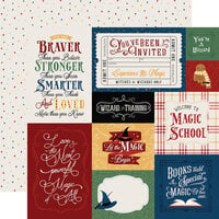 Echo Park - Wizards and Company Collection - 12 x 12 Double Sided Paper - Multi Journaling Cards
