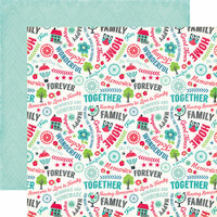 Echo Park - We Are Family Collection - 12 x 12 Double Sided Paper - Good Times